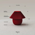 Maia Lamp - Fire Red