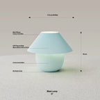 Maia Lamp - Artic Blue
