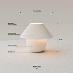 Maia Lamp - Bone White